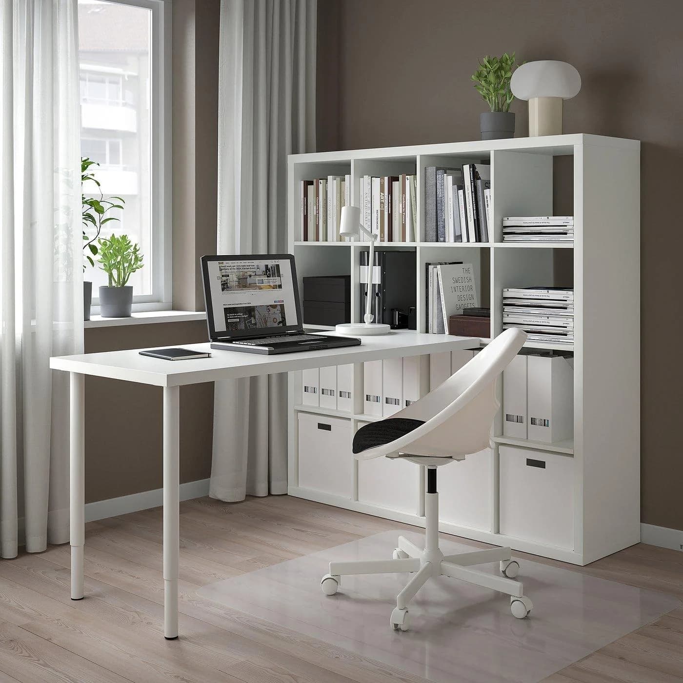 IKEA KALLAX / LAGKAPTEN Schreibtischkombination Weiß