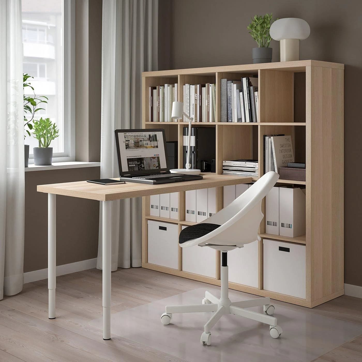 IKEA KALLAX / LAGKAPTEN Schreibtischkombination Weiß