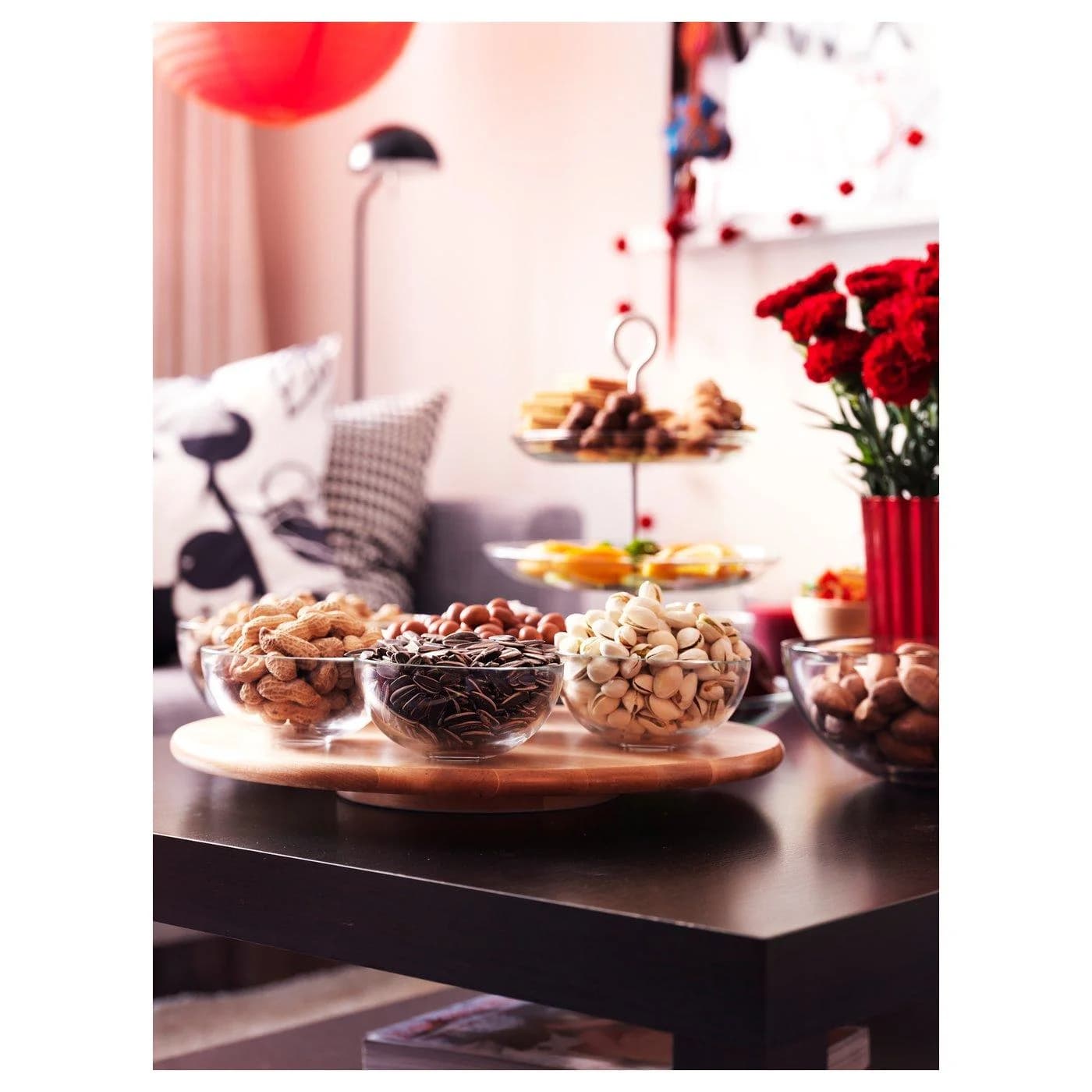 IKEA SNUDDA Drehplatte Holz Rund