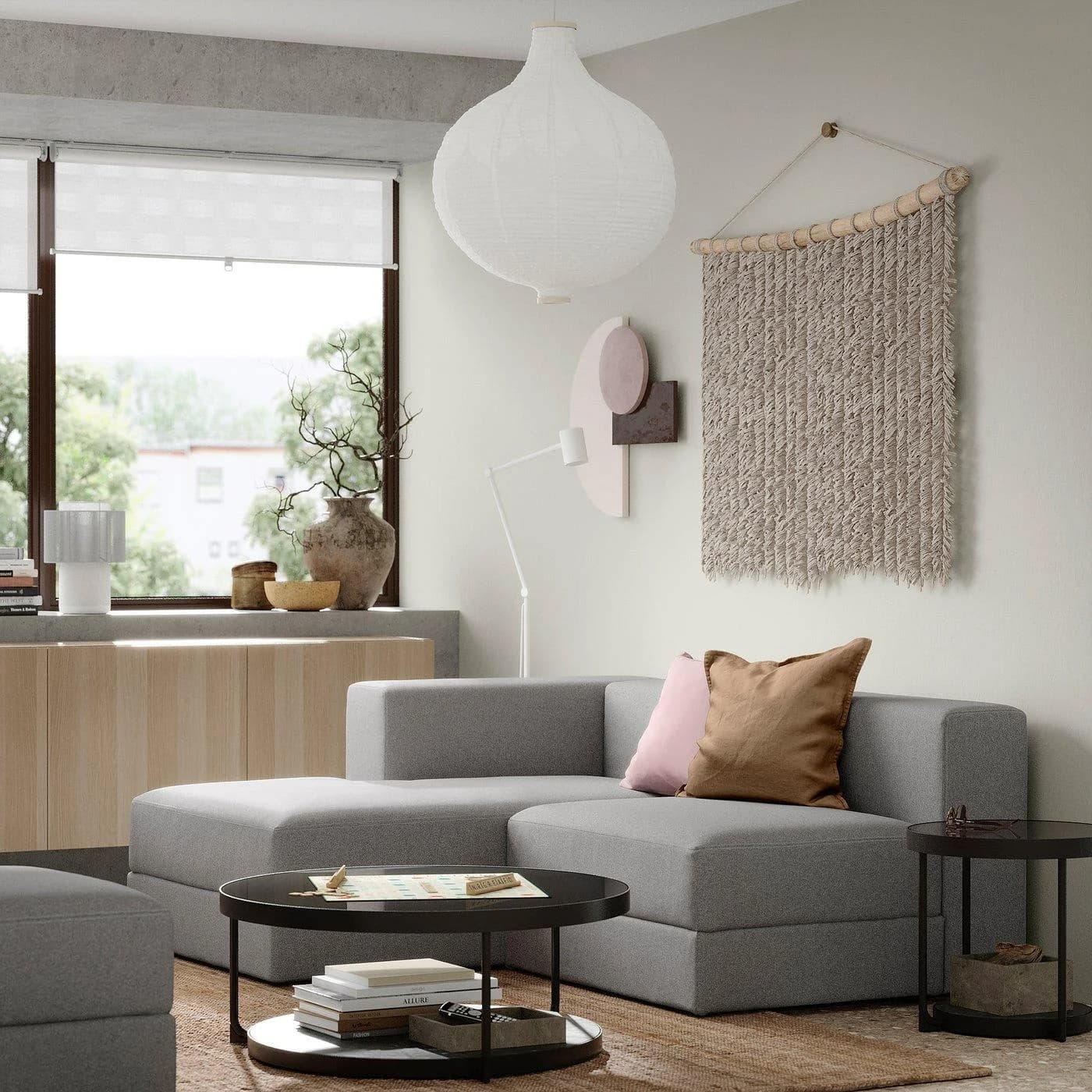 IKEA JÄTTEBO 2,5er-Sitzelement mit Récamiere Grau