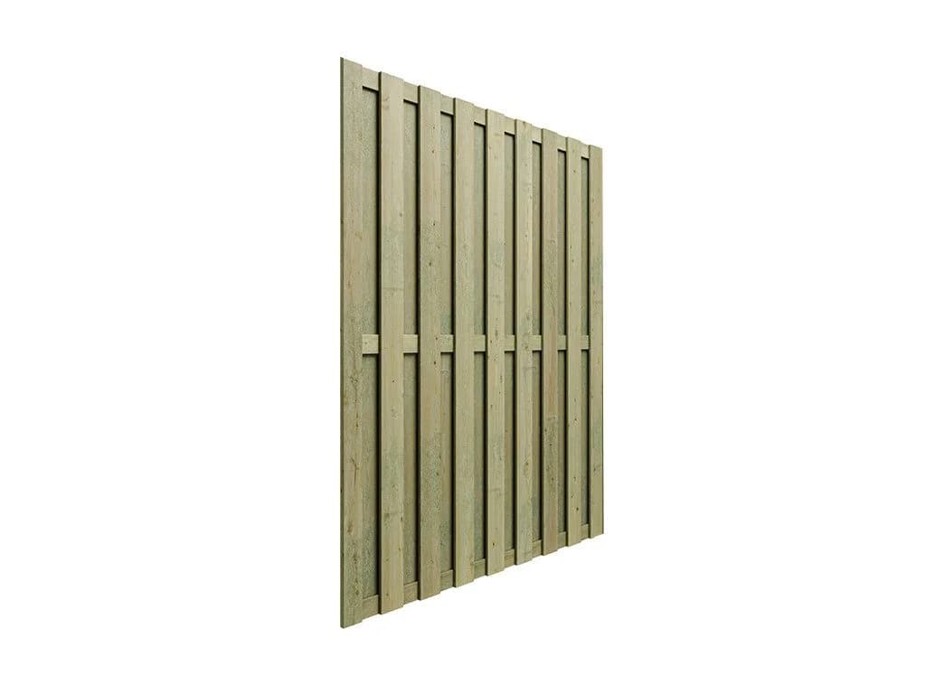 Woodtex Sichtschutzelement Kiefernholz Sichtschutzzaun 180x180 cm Grün