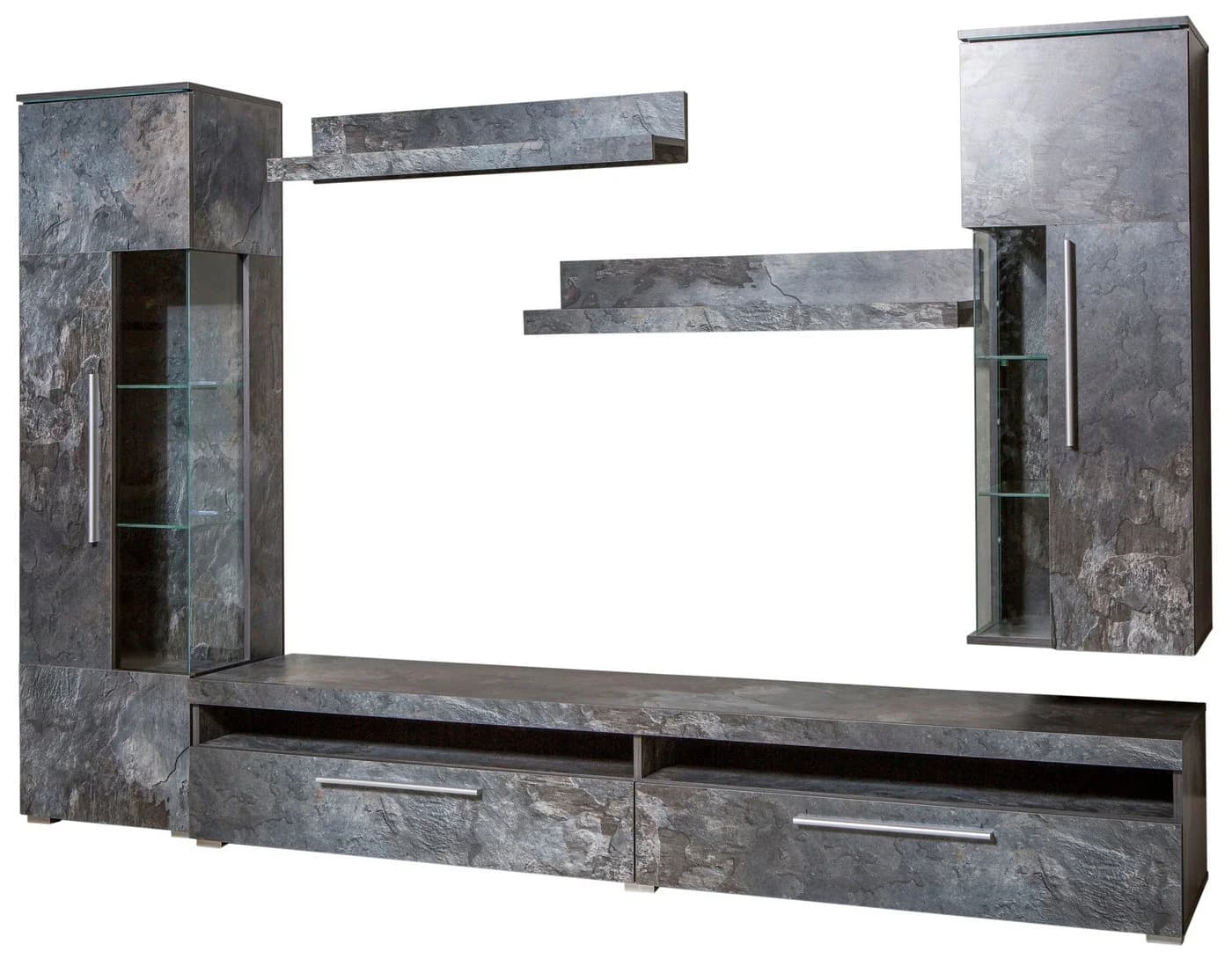 OTTO HOME Wohnwand India 5-tlg. Grau Modern