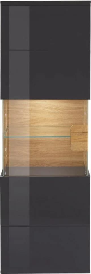 OTTO HOME Hängevitrine Toledo Anthrazit Hochglanz Glasvitrine