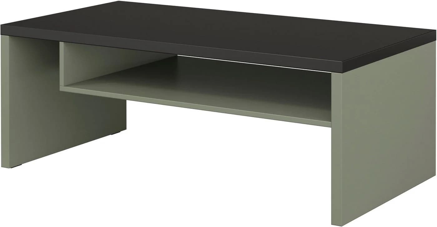 OTTO HOME Couchtisch Cross Schwarz Salbei Modern