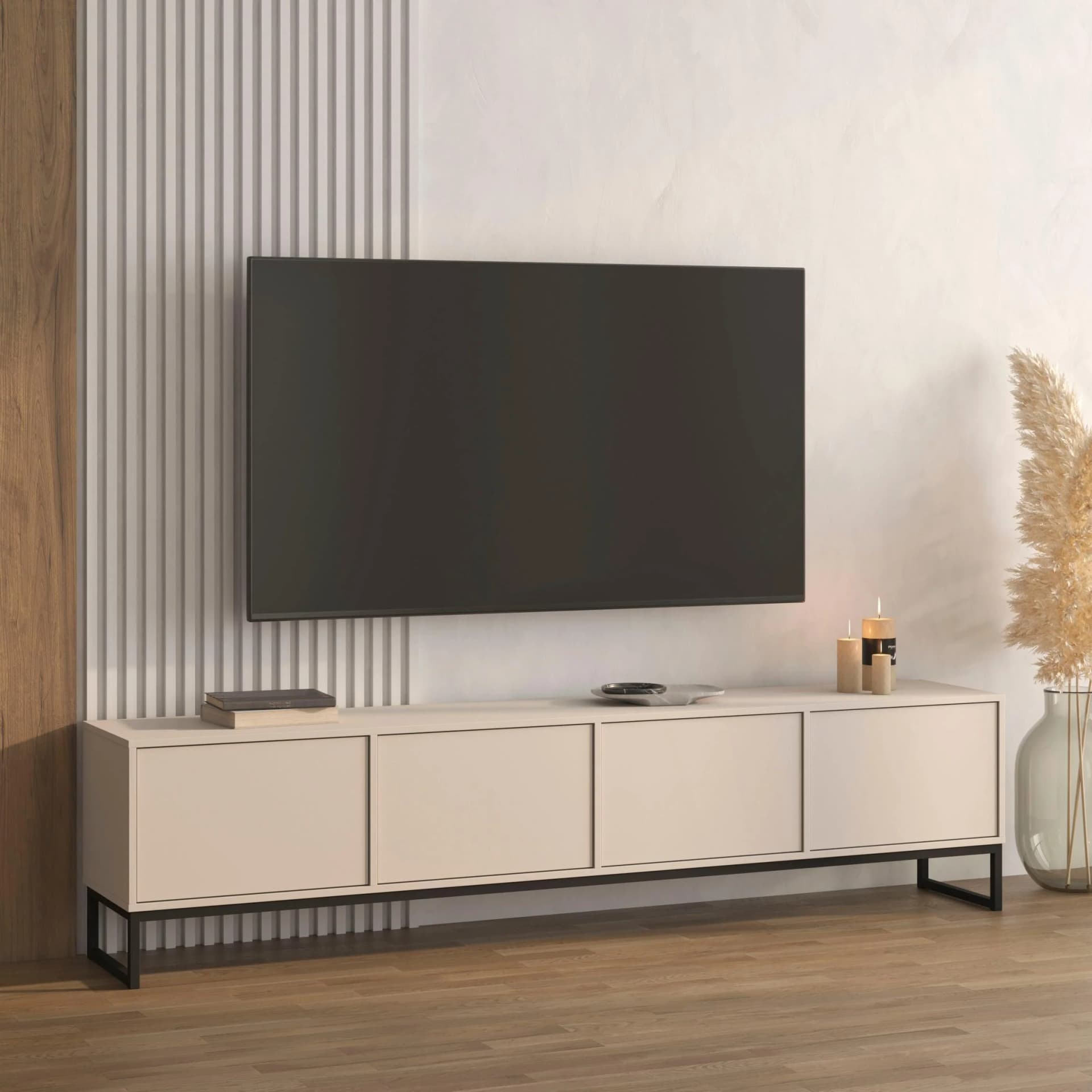 OTTO HOME Lowboard Loft 208,5 cm mit Push-to-open