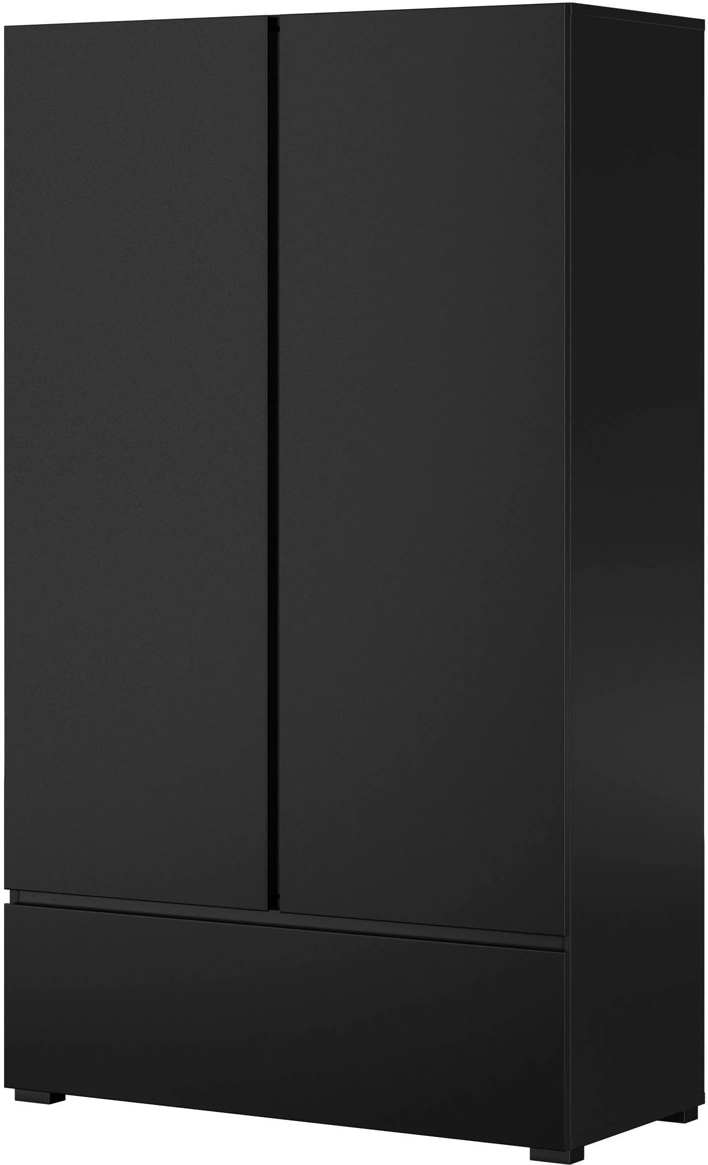 OTTO HOME Mehrzweckschrank Schwarz 89x150x40 cm