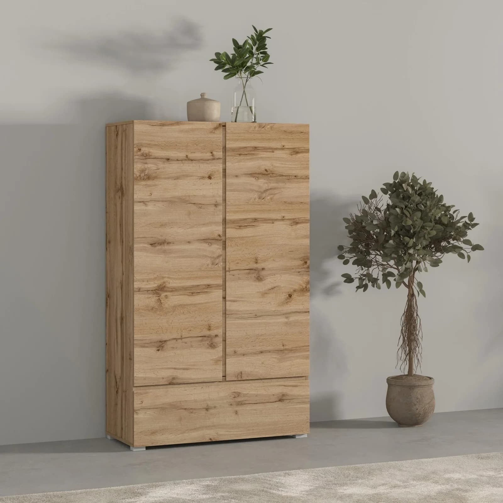 OTTO HOME Mehrzweckschrank Metric Wotan Eiche 89x150x40 cm