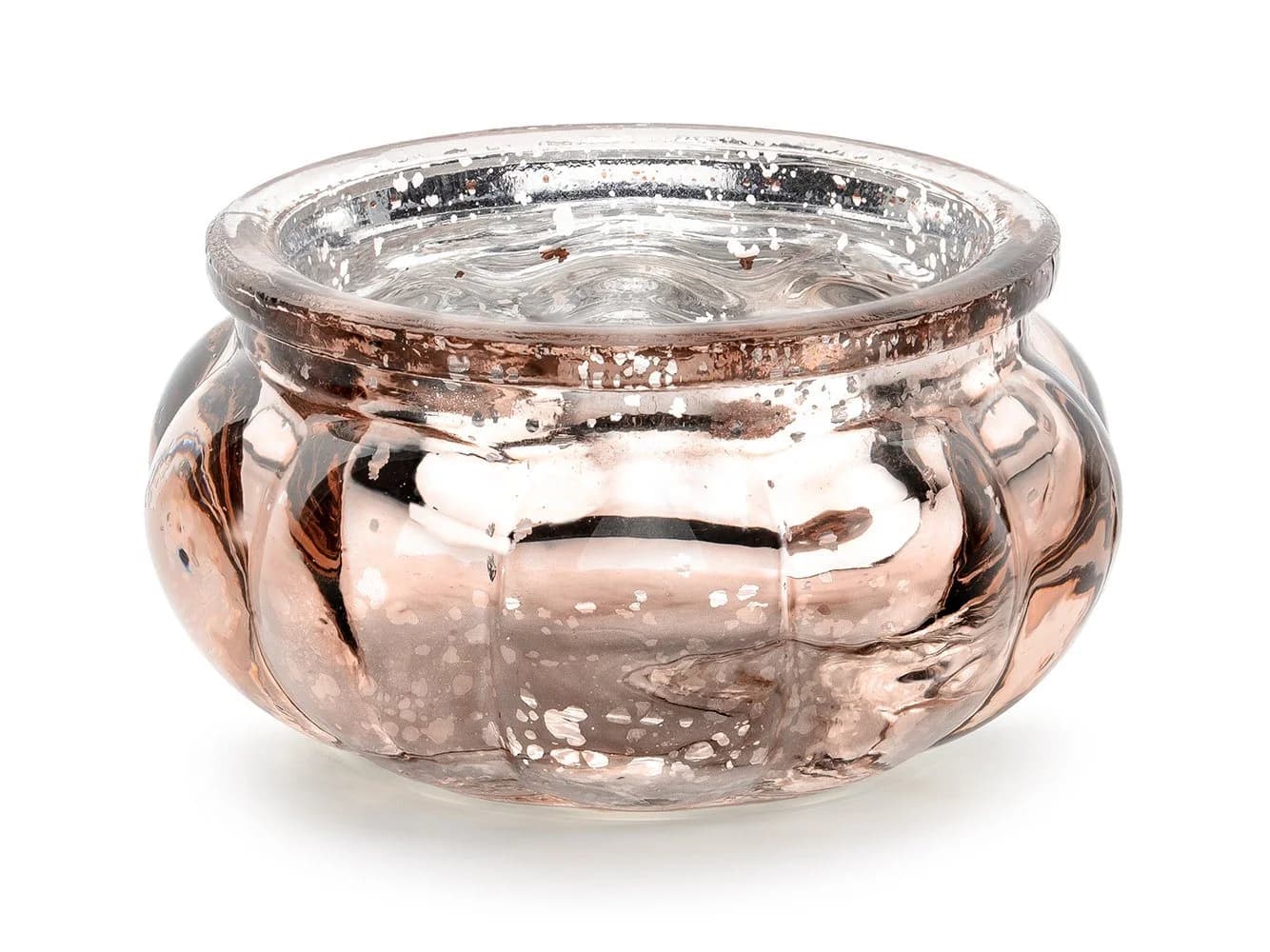 partydeco Kerzenhalter Teelichtgläser Roségold 4er Set Glas