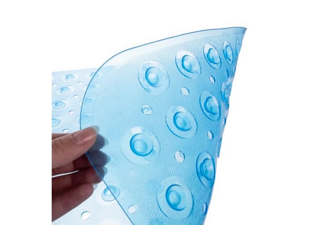 Ruhhy Badematte Rutschfest Blau Gummi