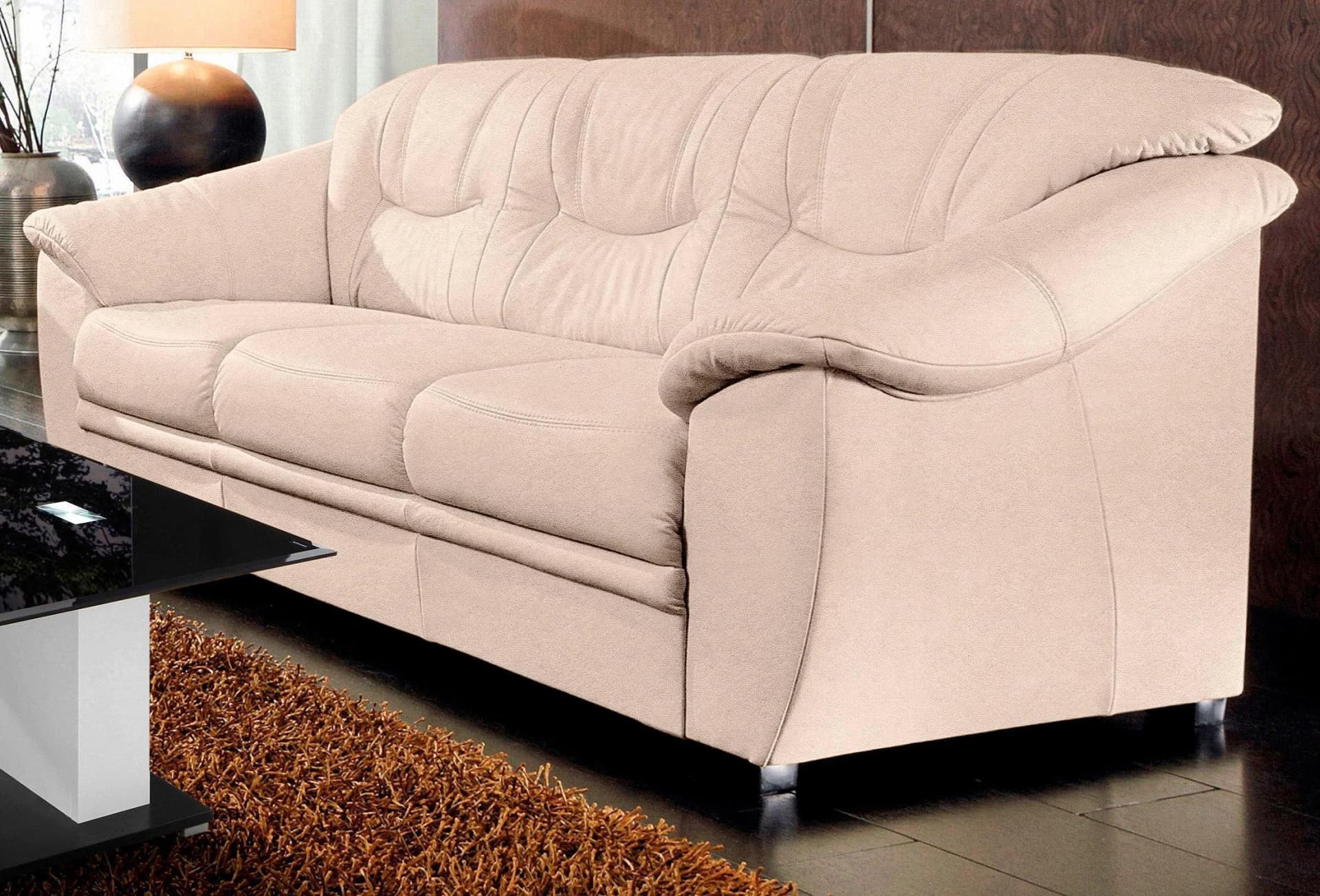 SIT & MORE Savona 3-Sitzer Sofa mit Bettfunktion