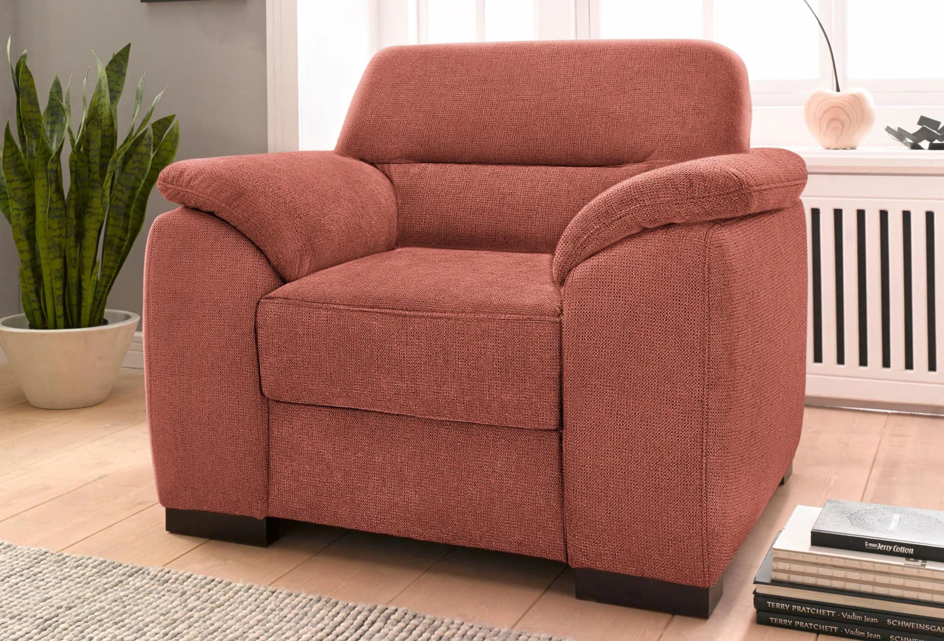 SIT & MORE Sessel Montego Orange Terra Microfaser