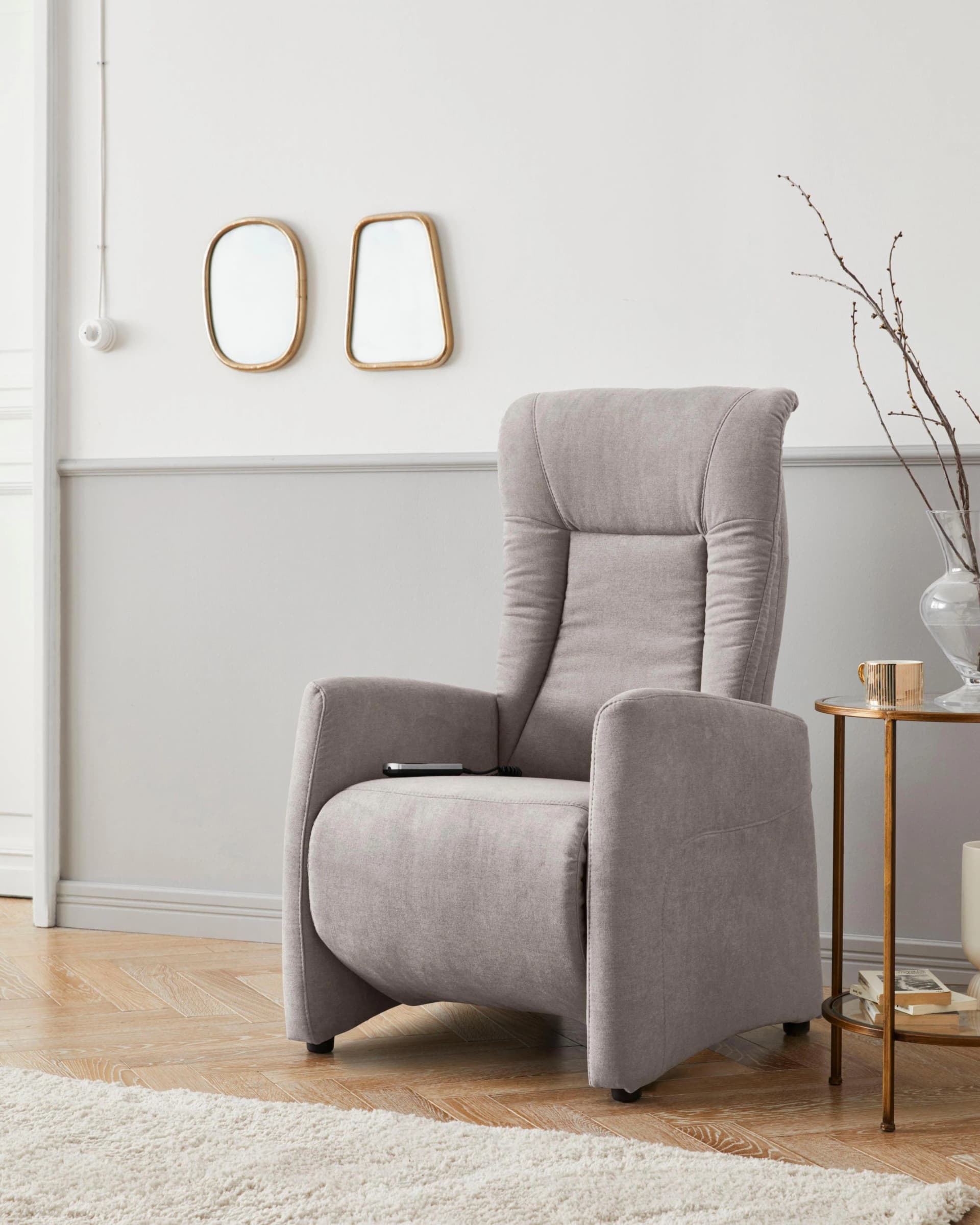 SIT & MORE TV-Sessel Melissa Elektrisch Verstellbar Grau