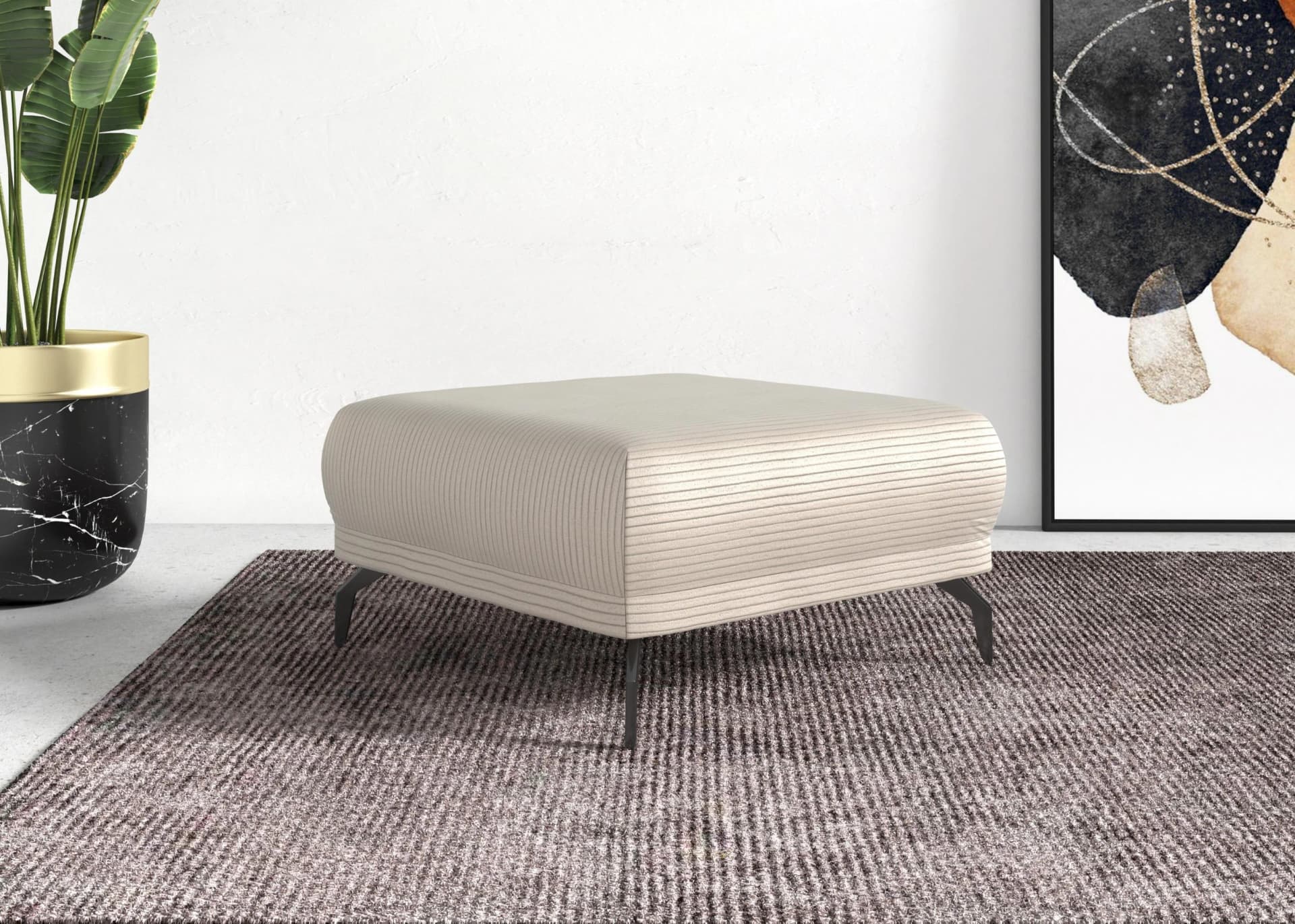 Hocker HOME AFFAIRE Coco Creme Breitcord