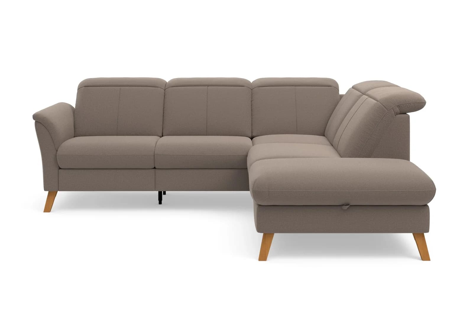 Sit & More Romero Ecksofa L-Form Grau Taupe mit TV-Funktion