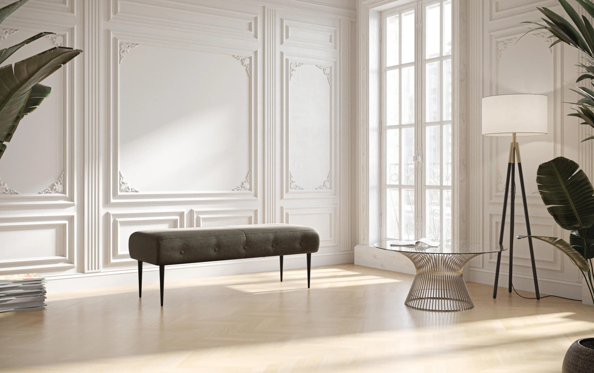 HOME AFFAIRE Amber 2-Sitzer Sofa Anthrazit Polyester