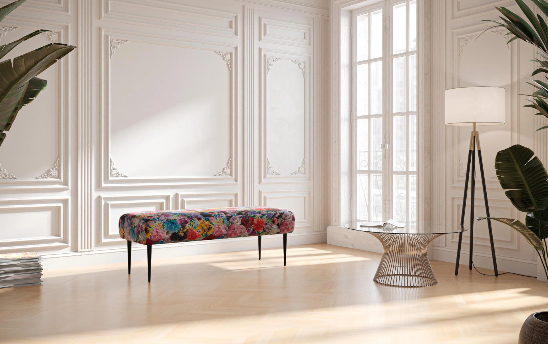 HOME AFFAIRE Amber 2-Sitzer Sofa Rosa/Rot Polyester