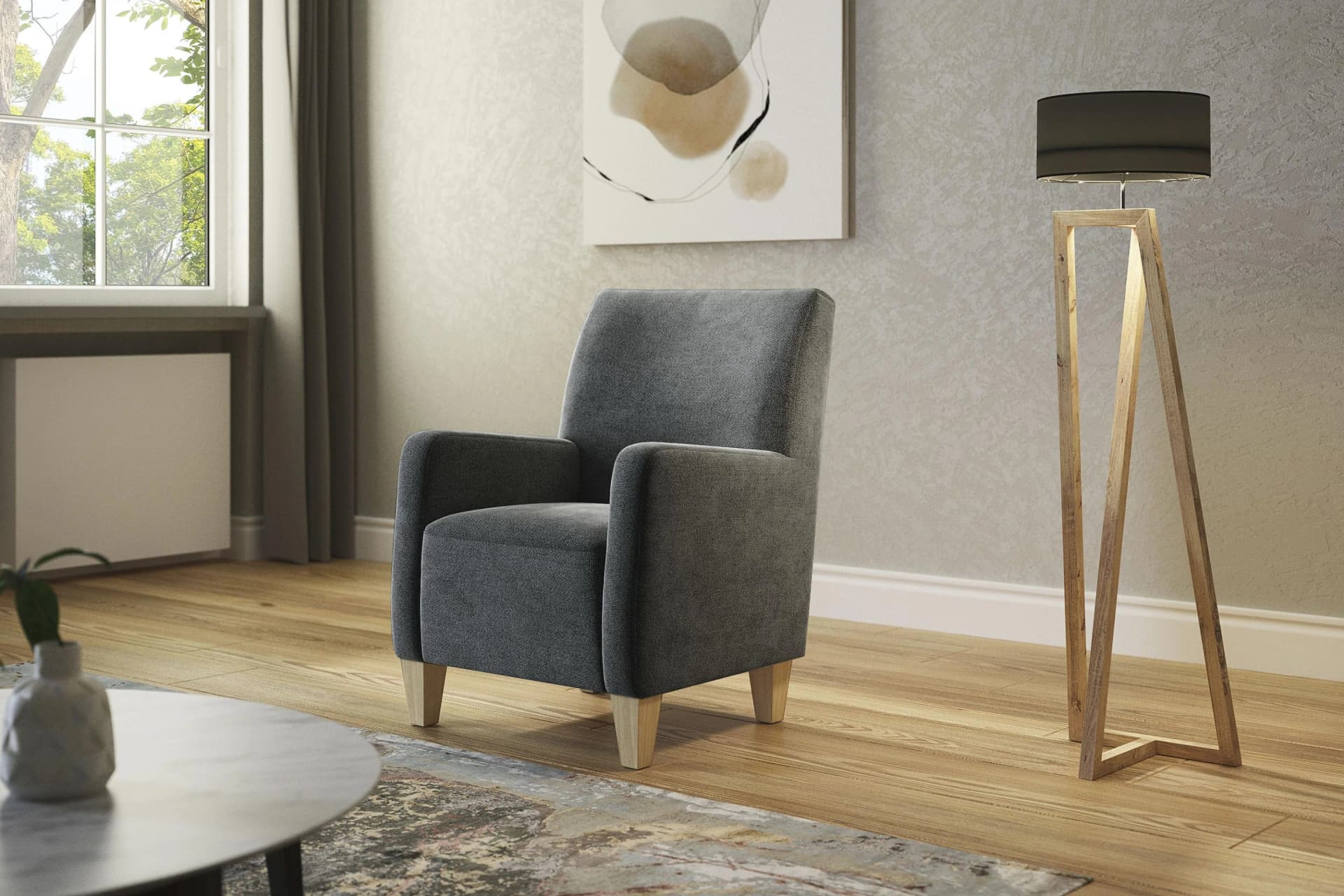 Home Affaire Sessel Viva Braun Microfaser Federkern