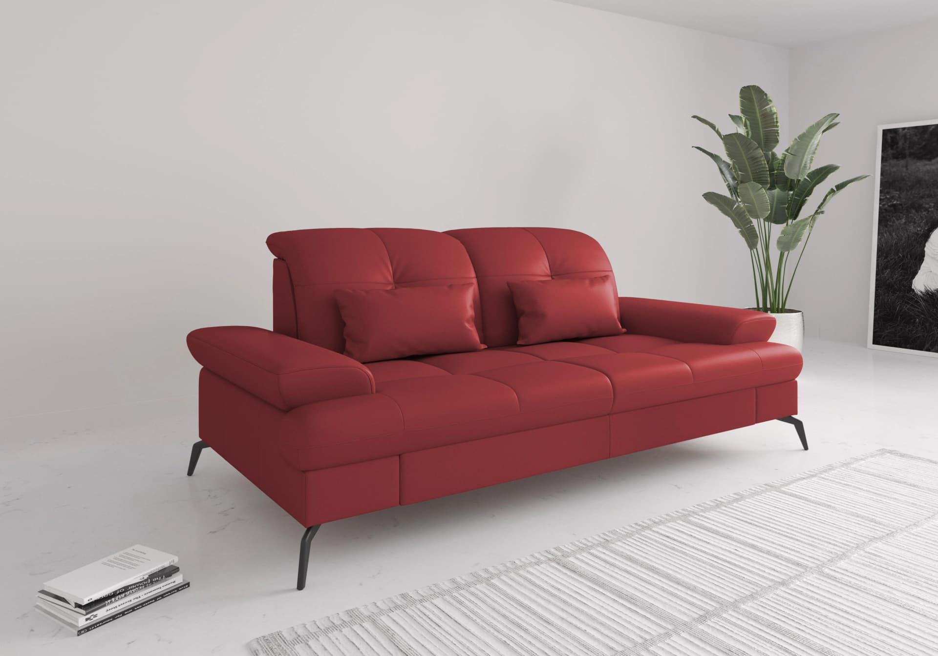 SIT & MORE Sofa Amica 3-Sitzer mit Verstellfunktion und Bettfunktion