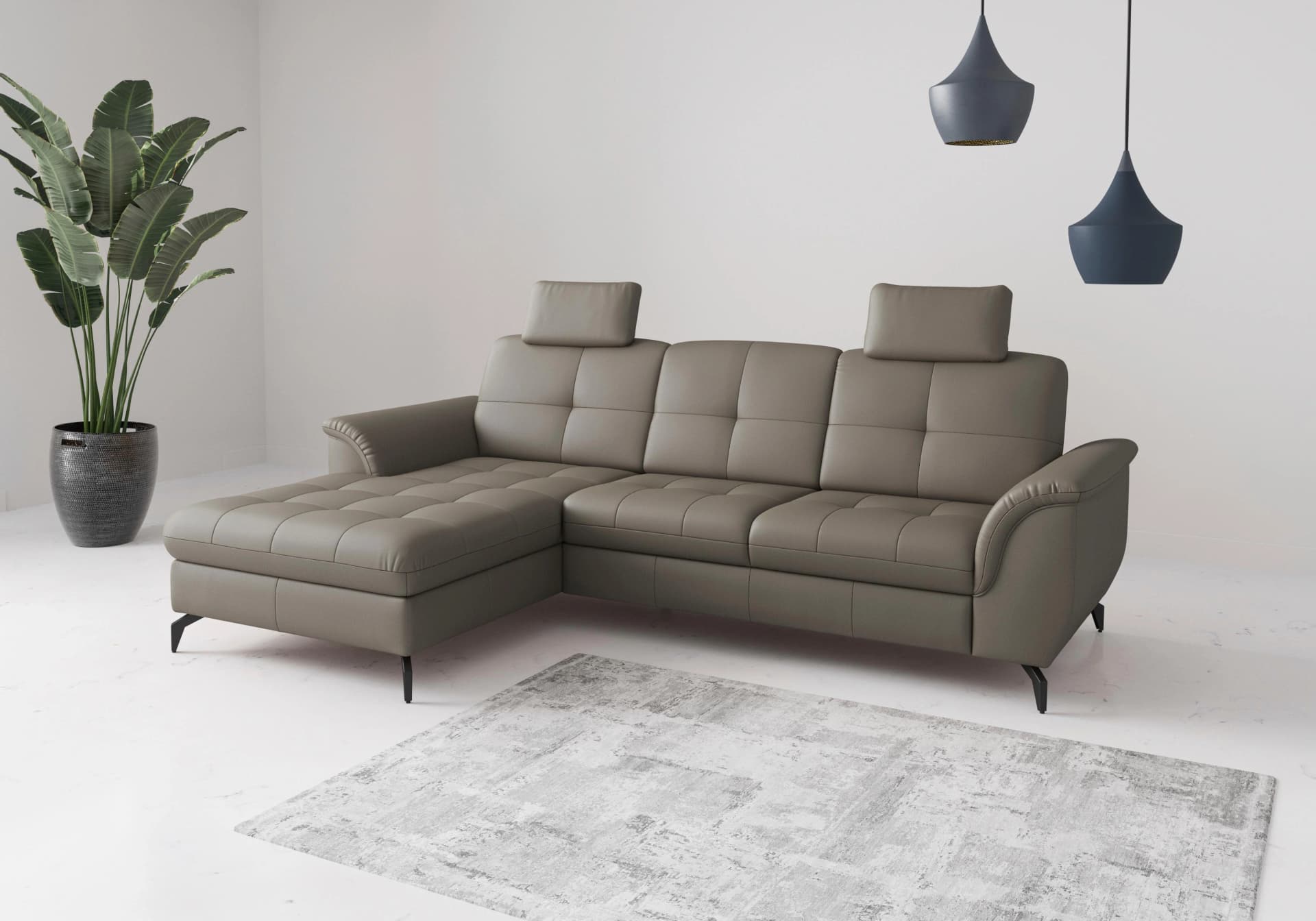 Ecksofa Zora delphine mit Bettkasten