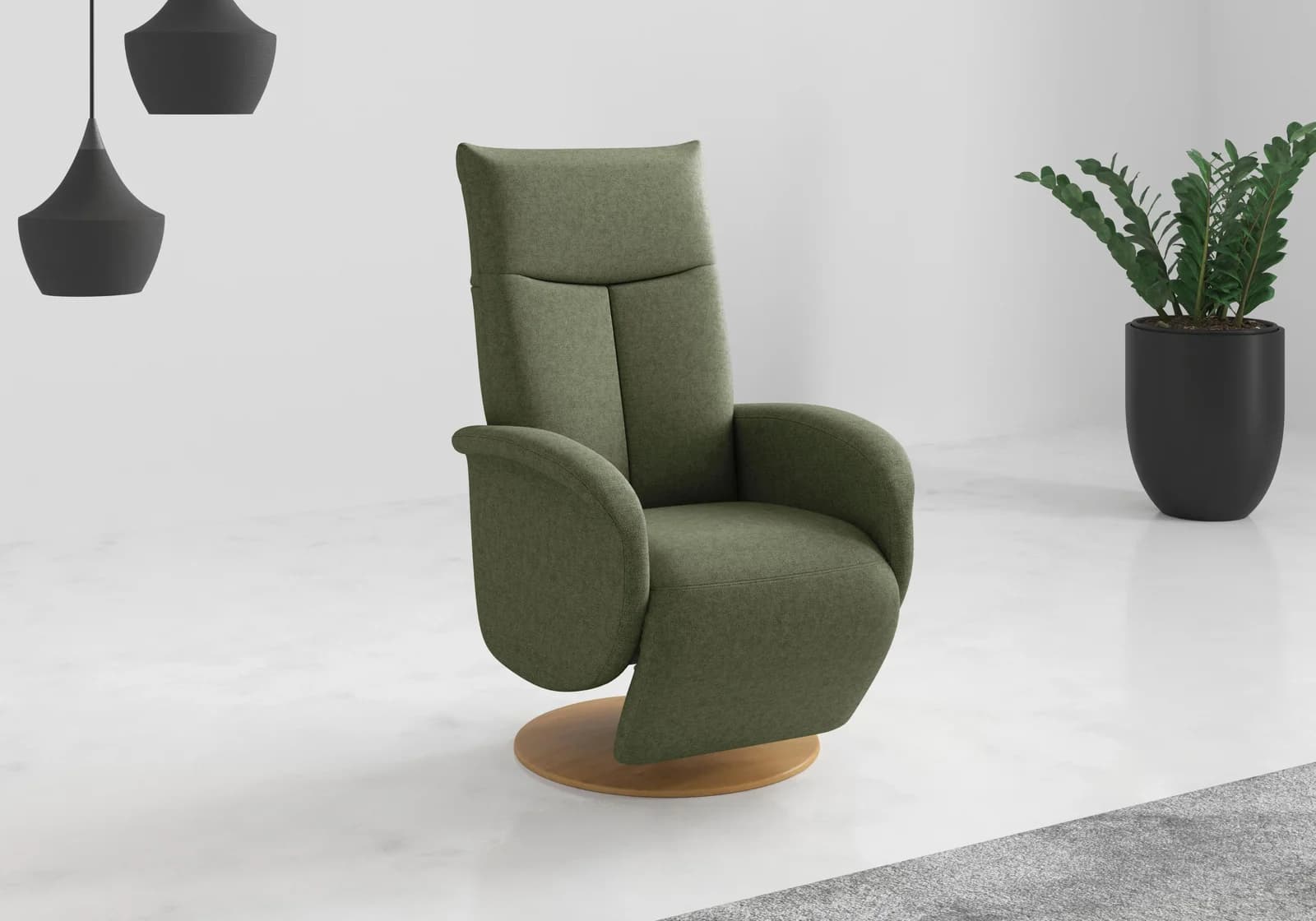 TV-Sessel HOME AFFAIRE Glendale Olive mit Aufstehhilfe