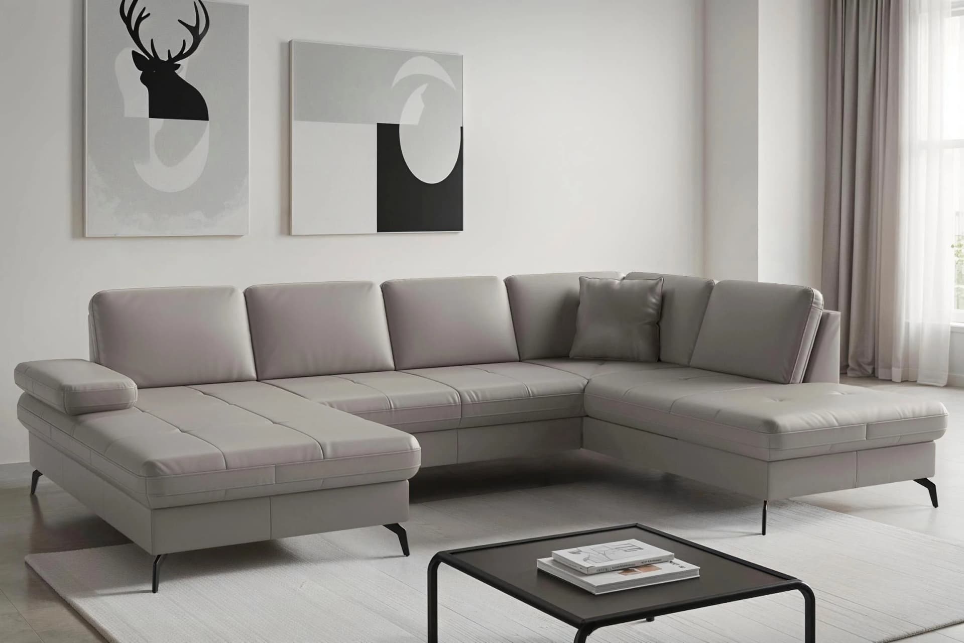 Sit & More Wohnlandschaft Morris Jubi Light Grau