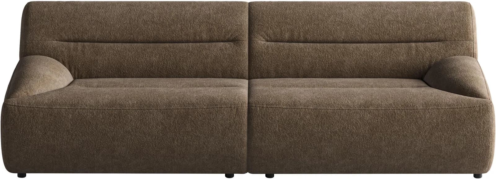 SIT & MORE Big-Sofa Scrabble Braun Microfaser Modern