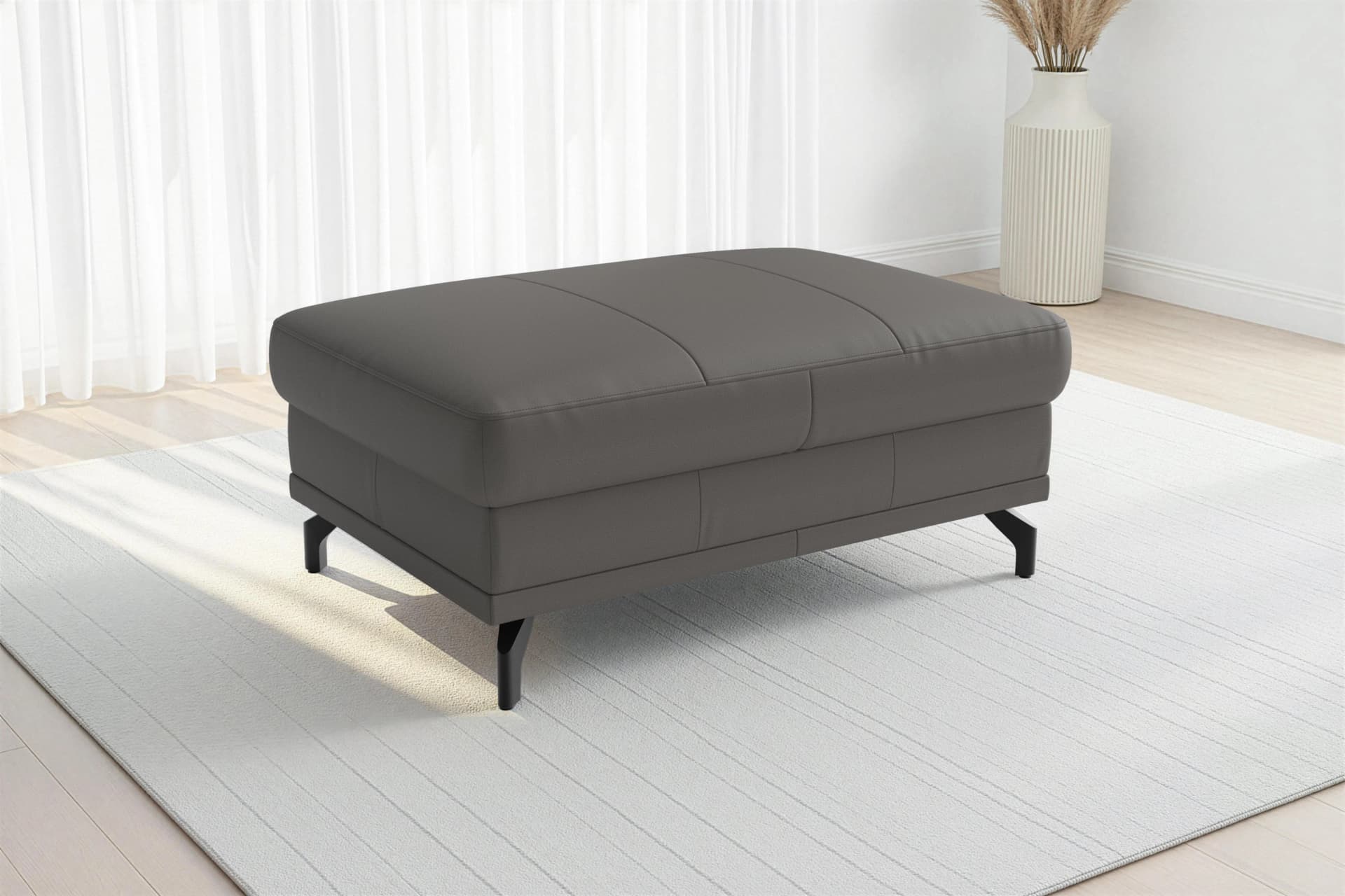 SIT & MORE Chelsea Polsterhocker mit Stauraum Mocca