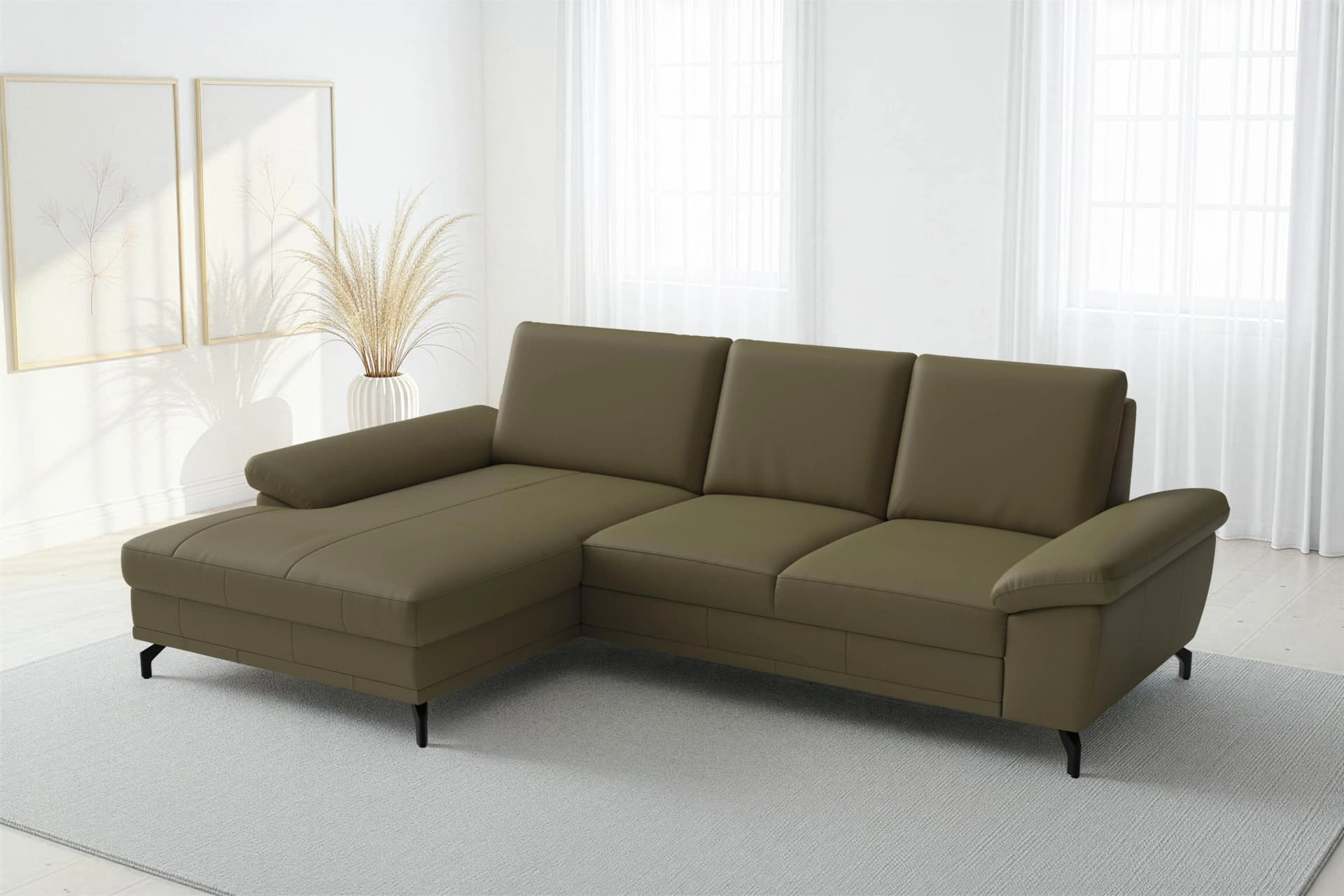 SIT & MORE Ecksofa Chelsea mit Bettfunktion und Bettkasten