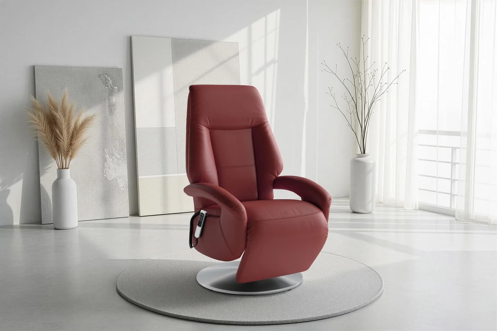 SIT & MORE TV-Sessel Enjoy Merlot Elektrisch Verstellbar