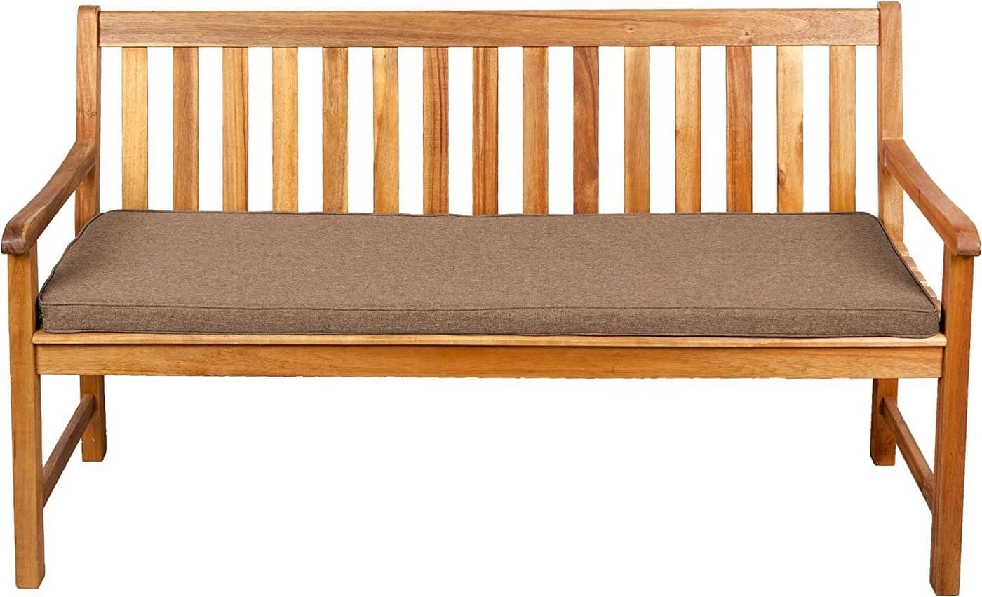 FAVRE Bankauflage Sitzkissen Hellbraun 5cm Dicke Gartenbank