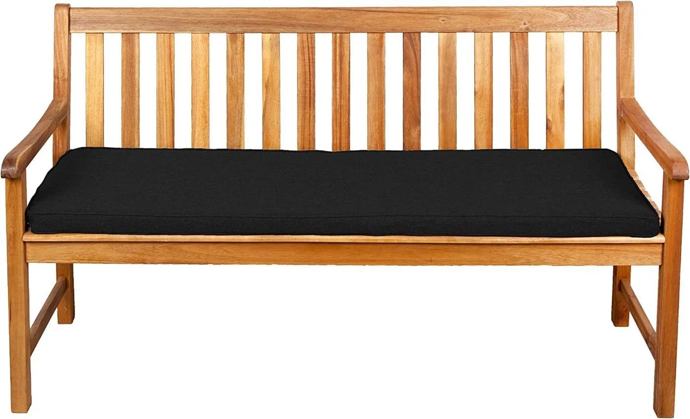 FAVRE Bankauflage Sitzkissen Schwarz 5cm Dick Garten