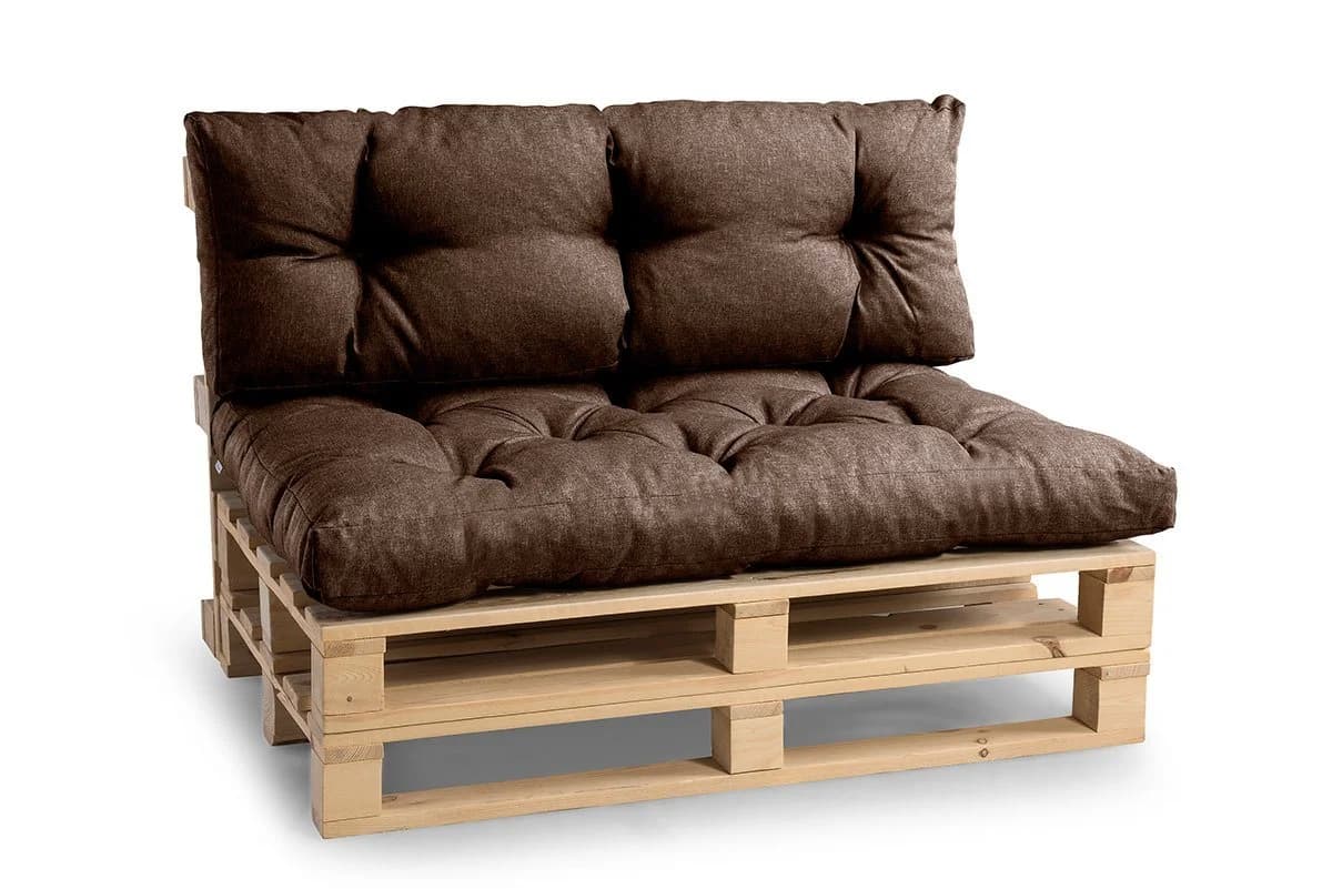 FAVRE Palettenkissen Rückenlehne Braun Polyester