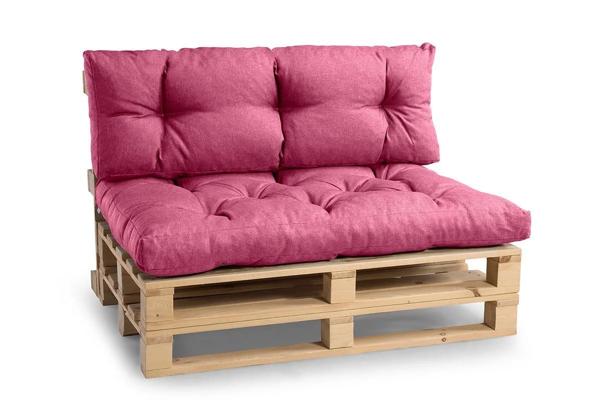 FAVRE Palettenkissen Rosa - Hochwertige Palettenauflage für Garten & Terrasse