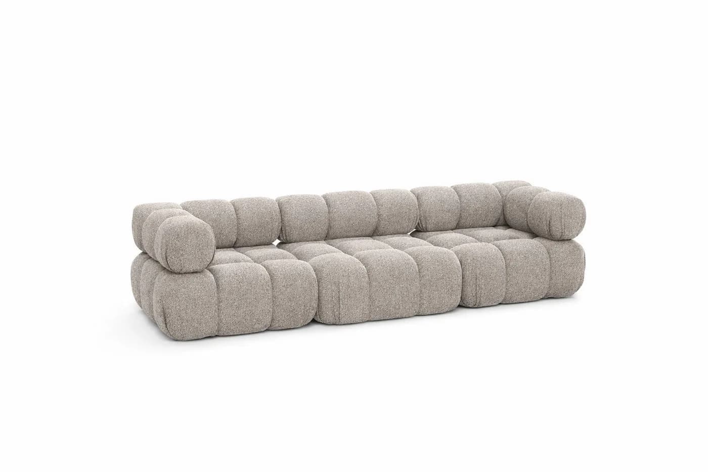 Kaiser Möbel Selia 3-Sitzer-Sofa Beige Bouclé Abriamo