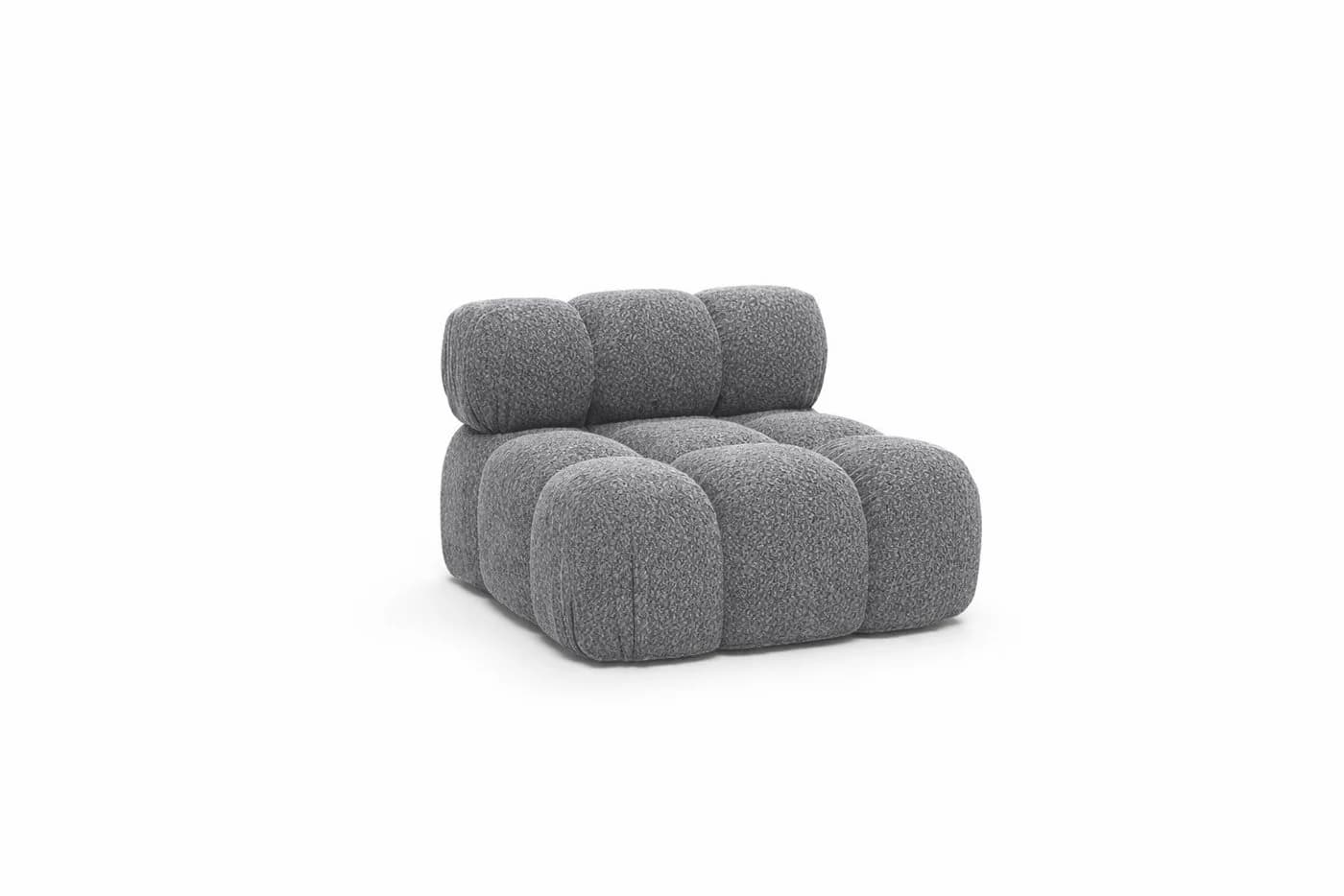 Kaiser Möbel SELIA Sofa-Mittelelement Grau Stoff Abriamo