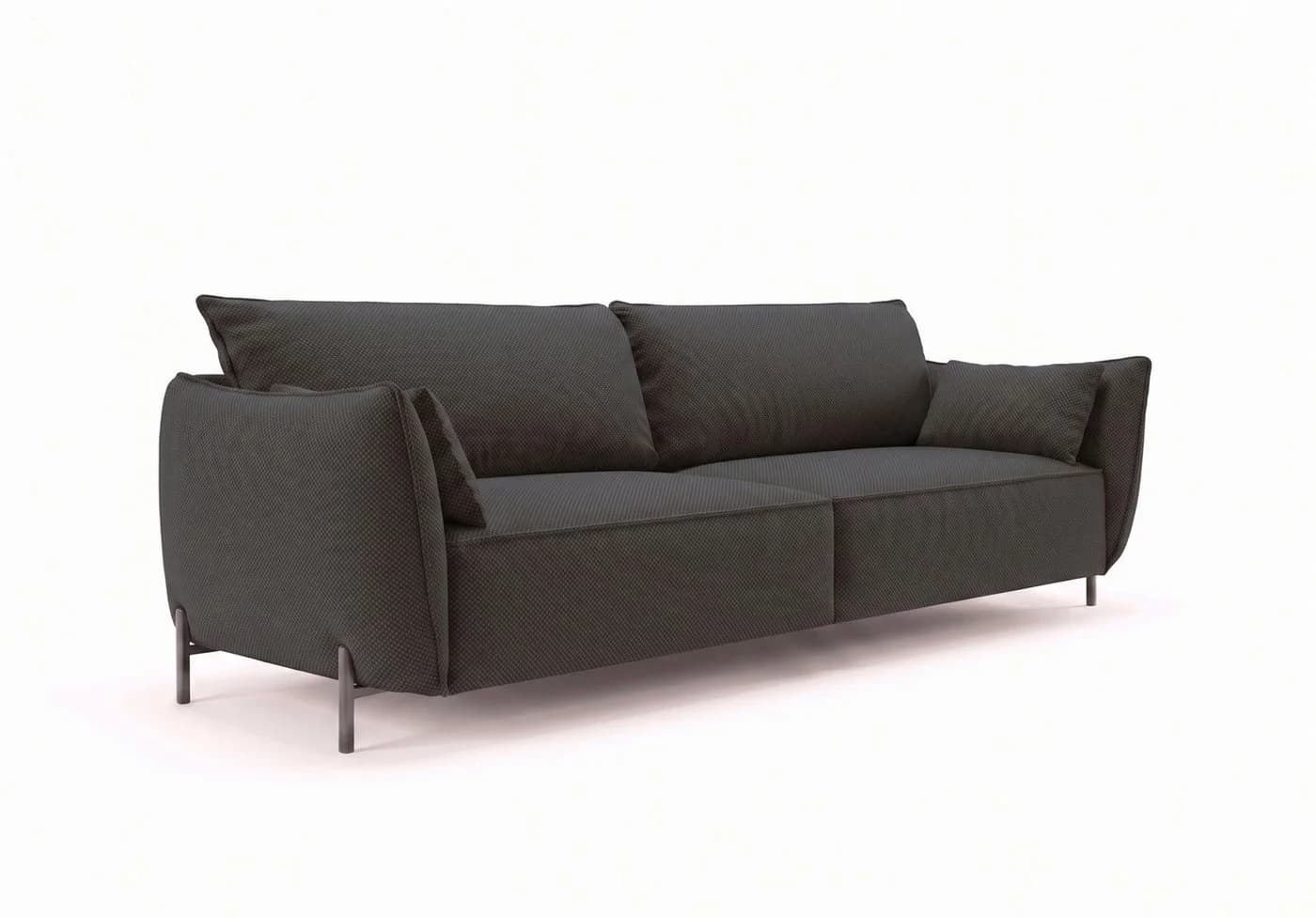 Kaiser Möbel SUNMEE 3-Sitzer Gartensofa Grau Outdoor-Premiumstoff