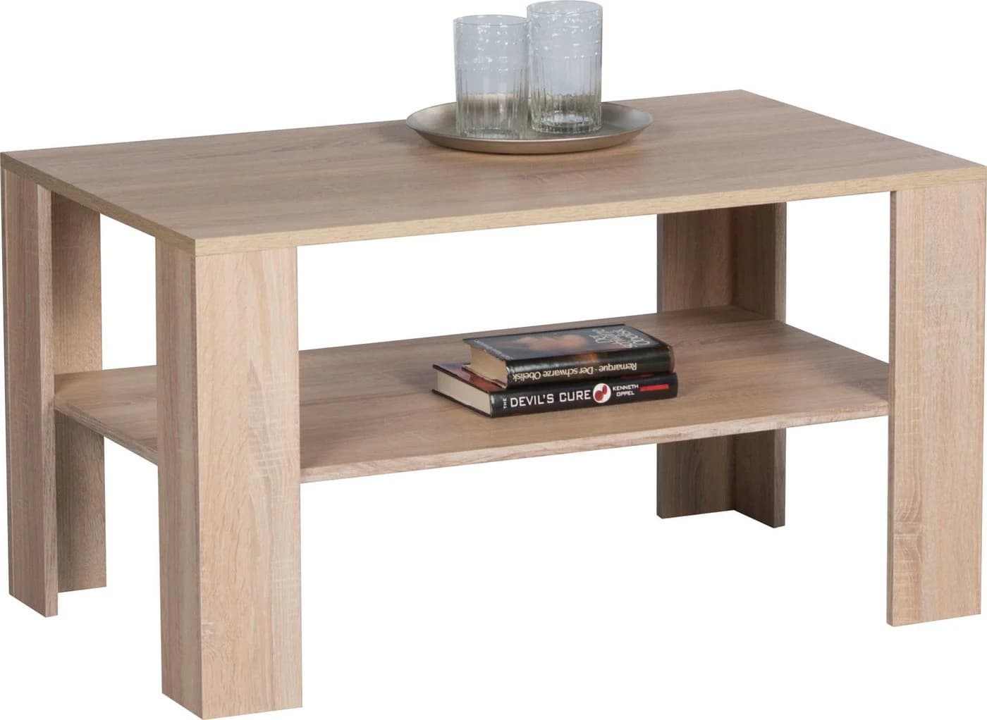 STOLKOM Couchtisch Joker Klassisch Braun Sonoma Dekor