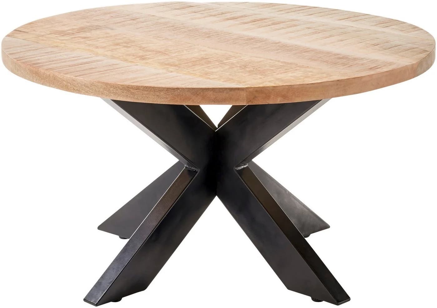 Livetastic Couchtisch STOLKOM Ace Mangoholz Schwarz Industrial
