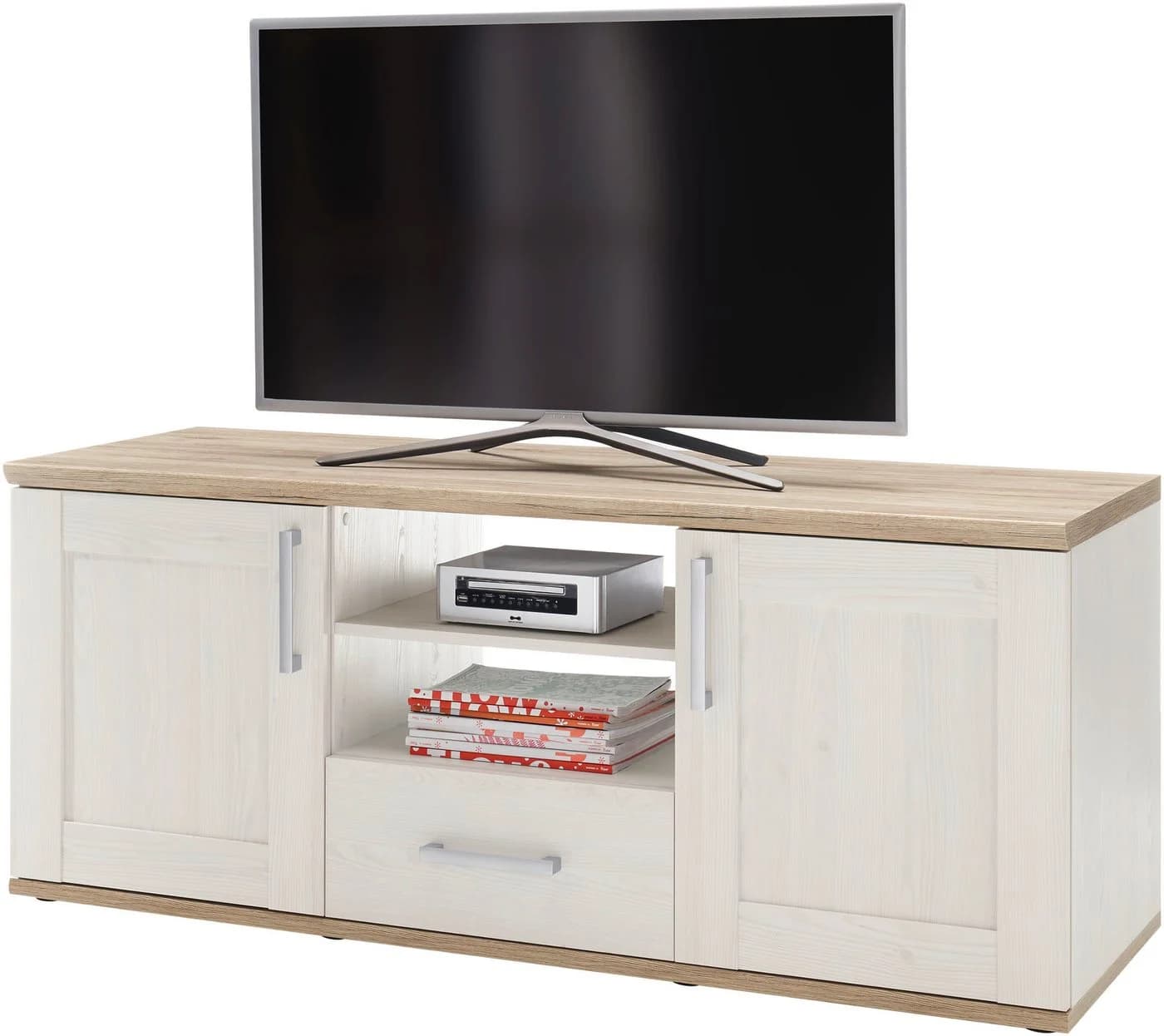 HBZ Lowboard Romance Landhaustil TV-Möbel mit Stauraum