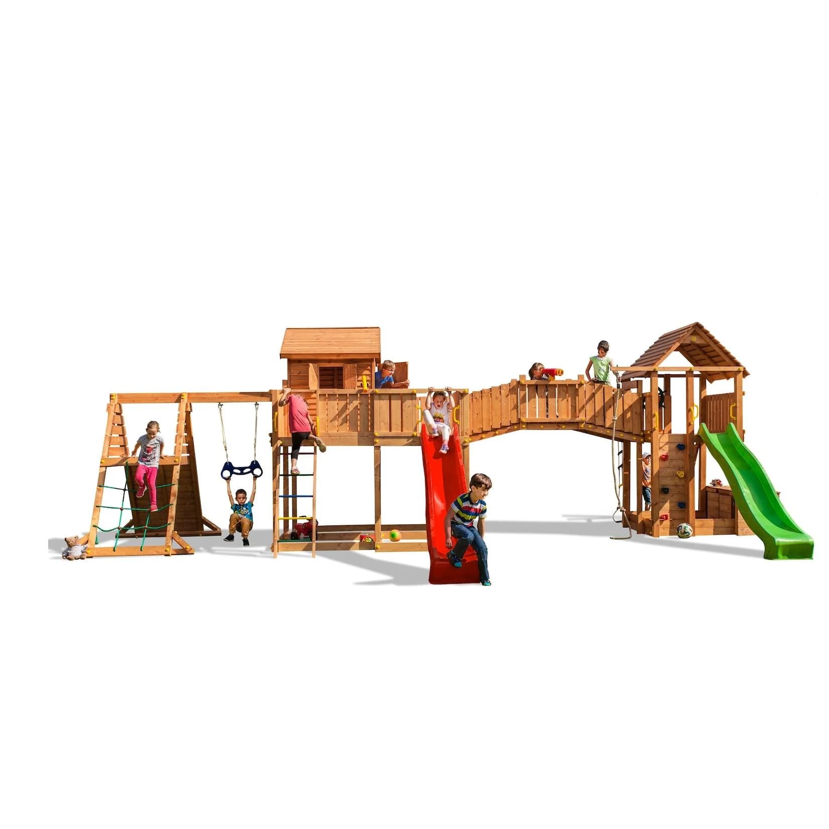 FUNGOO MAXI SET Spider Land Spielturm mit Rutsche und Schaukel