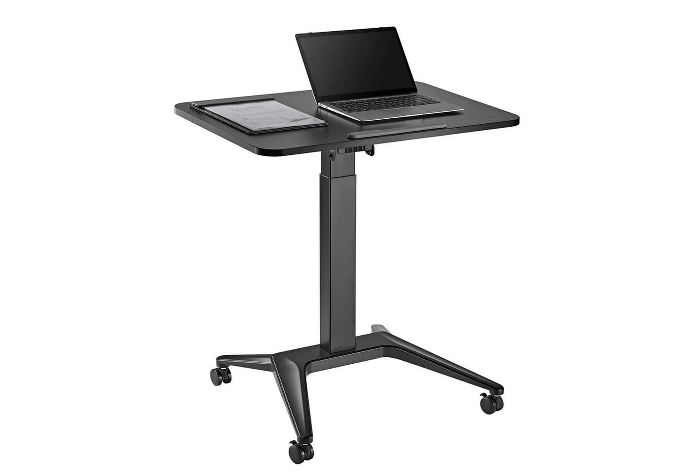 Maclean MC-453 Mobiler Laptop-Schreibtisch Schwarz Höhenverstellbar