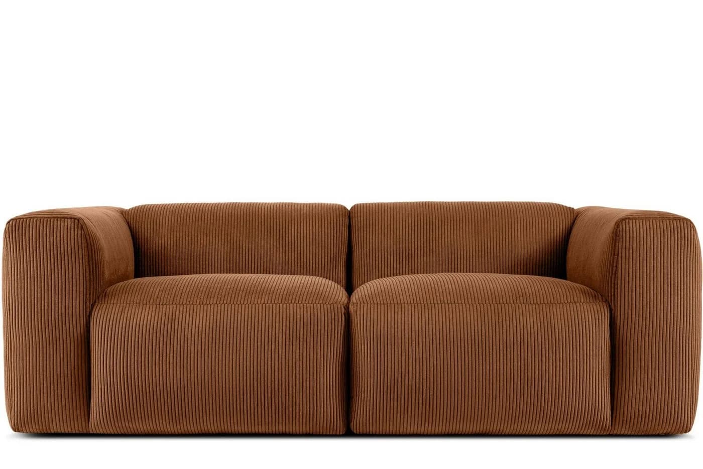 KONSIMO BUFFO 3-Sitzer Sofa Rot CORD-STOFF Modern