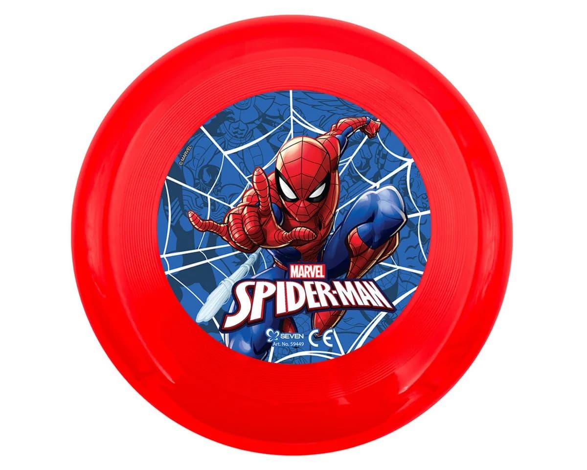 Spiderman Spiel Frisbee Wurfscheibe 23 cm Bunt