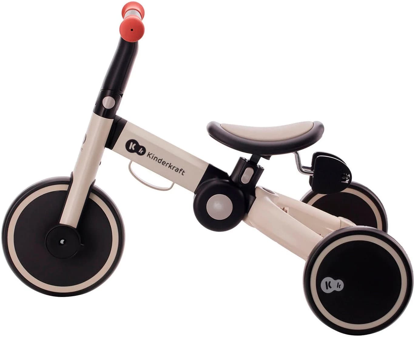 KINDERKRAFT 4TRIKE Laufrad 3-in-1 Silber Grau Faltbar