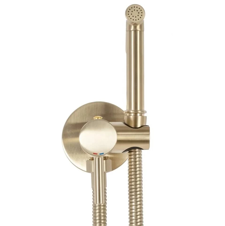 wohnwerk.idee Bidetarmatur Loop Gold Matt Unterputzmontage