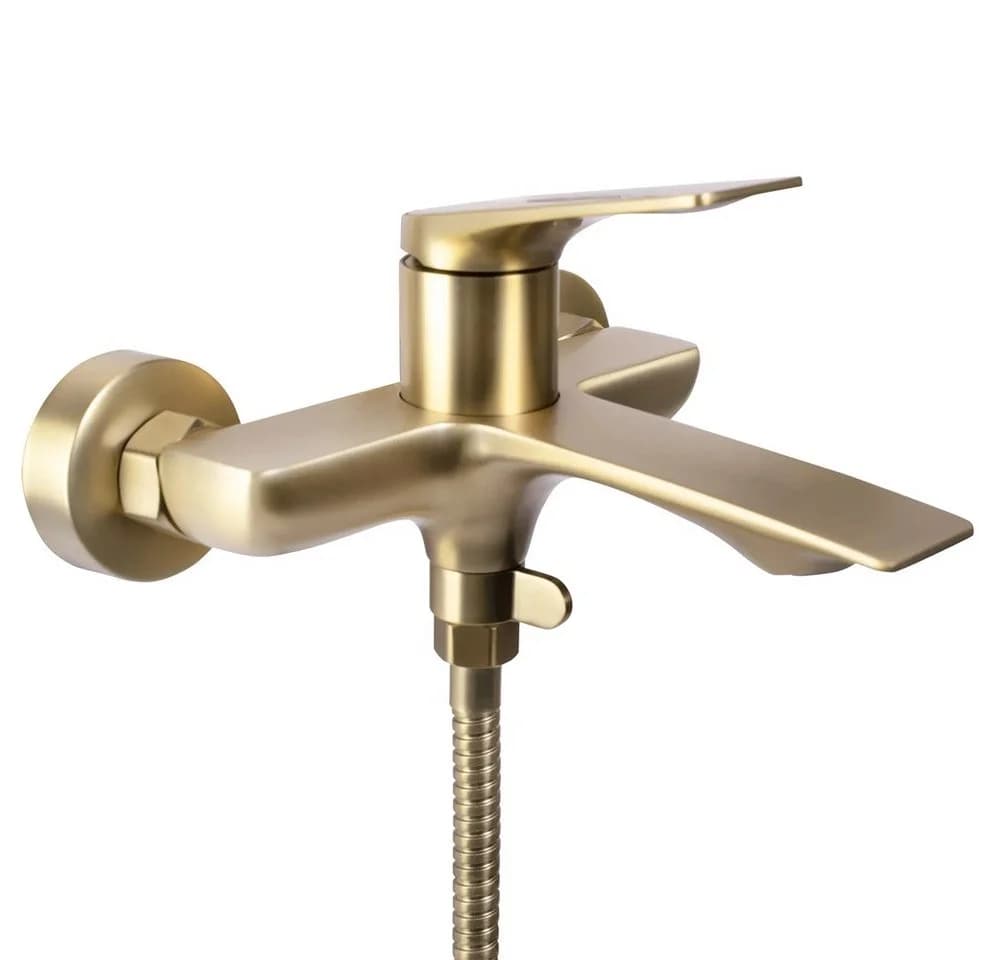 wohnwerk.idee Wannenarmatur Gold Matt Anthrazit