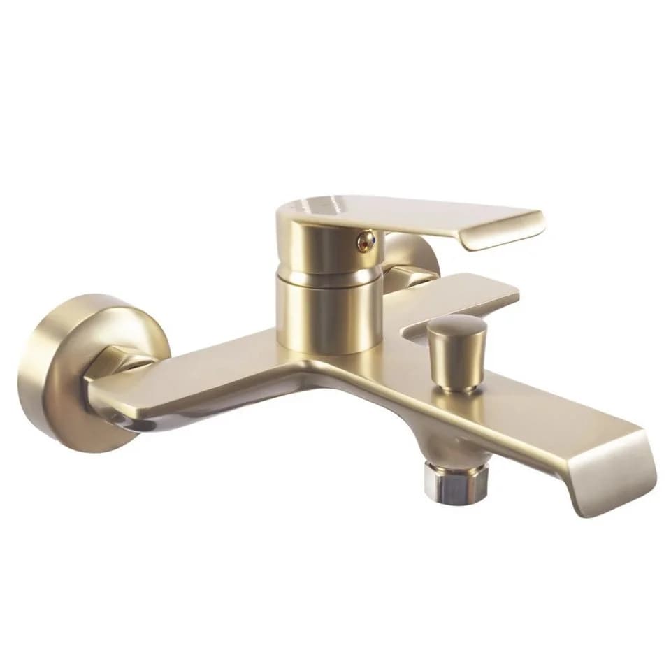 wohnwerk.idee Wannenarmatur Hasse Gold Matt Schwarz