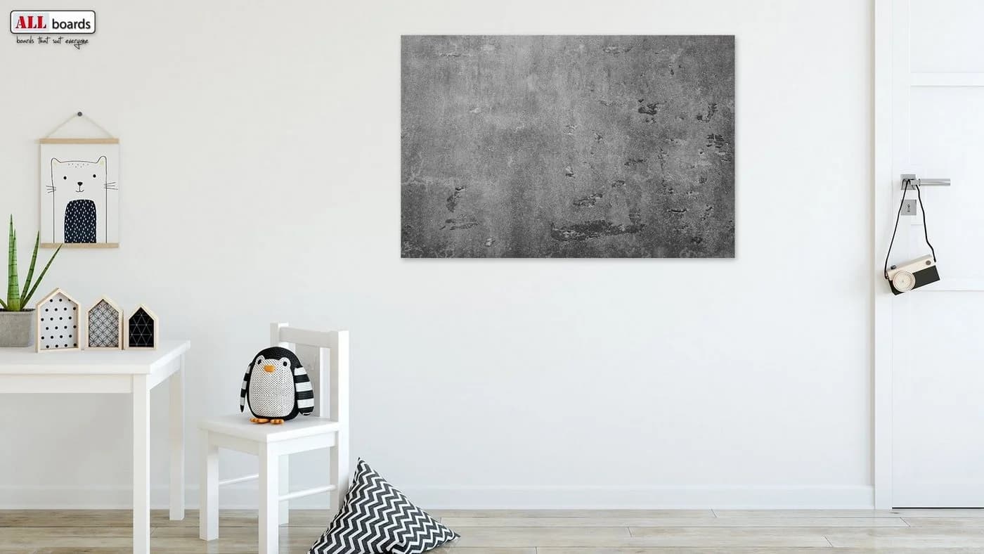 ALLboards Magnettafel Metall Betonmauer Grau Modern