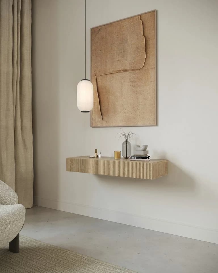 Selsey Schminktisch NOLIE mit 2 Schubladen Holzoptik Eiche