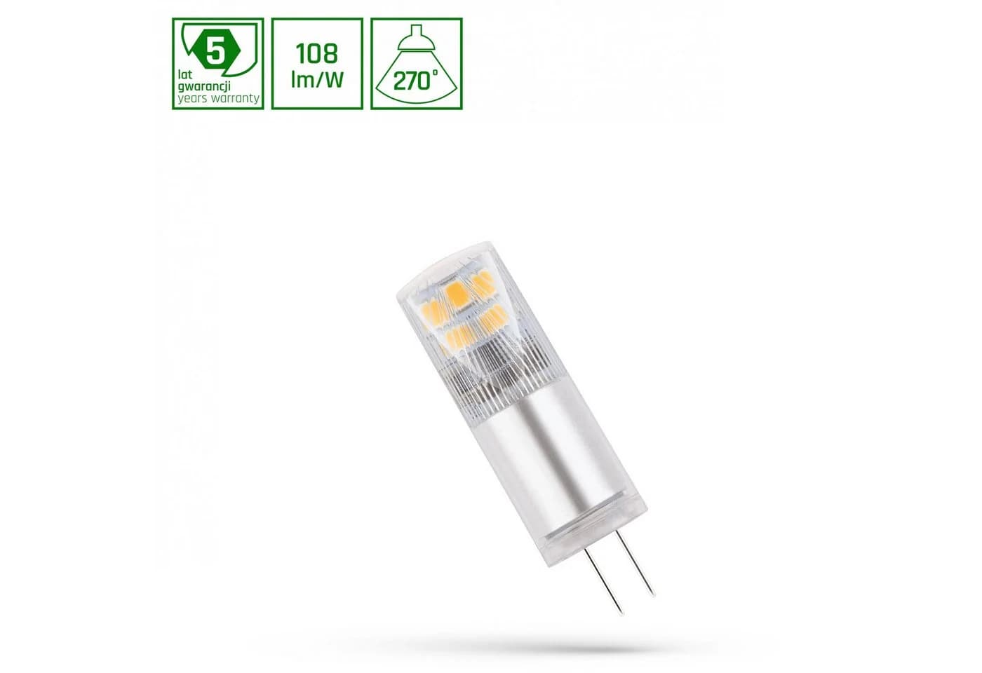 Spectrum LED G4 Leuchtmittel 2,5W 12V Warmweiß 270lm Premium